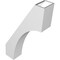 Ekena Millwork 5 1/2-in. W x 18-in. D x 30-in. H Westlake Architectural Grade PVC Knee Brace BRCP055X18X30WTL - alternate 5